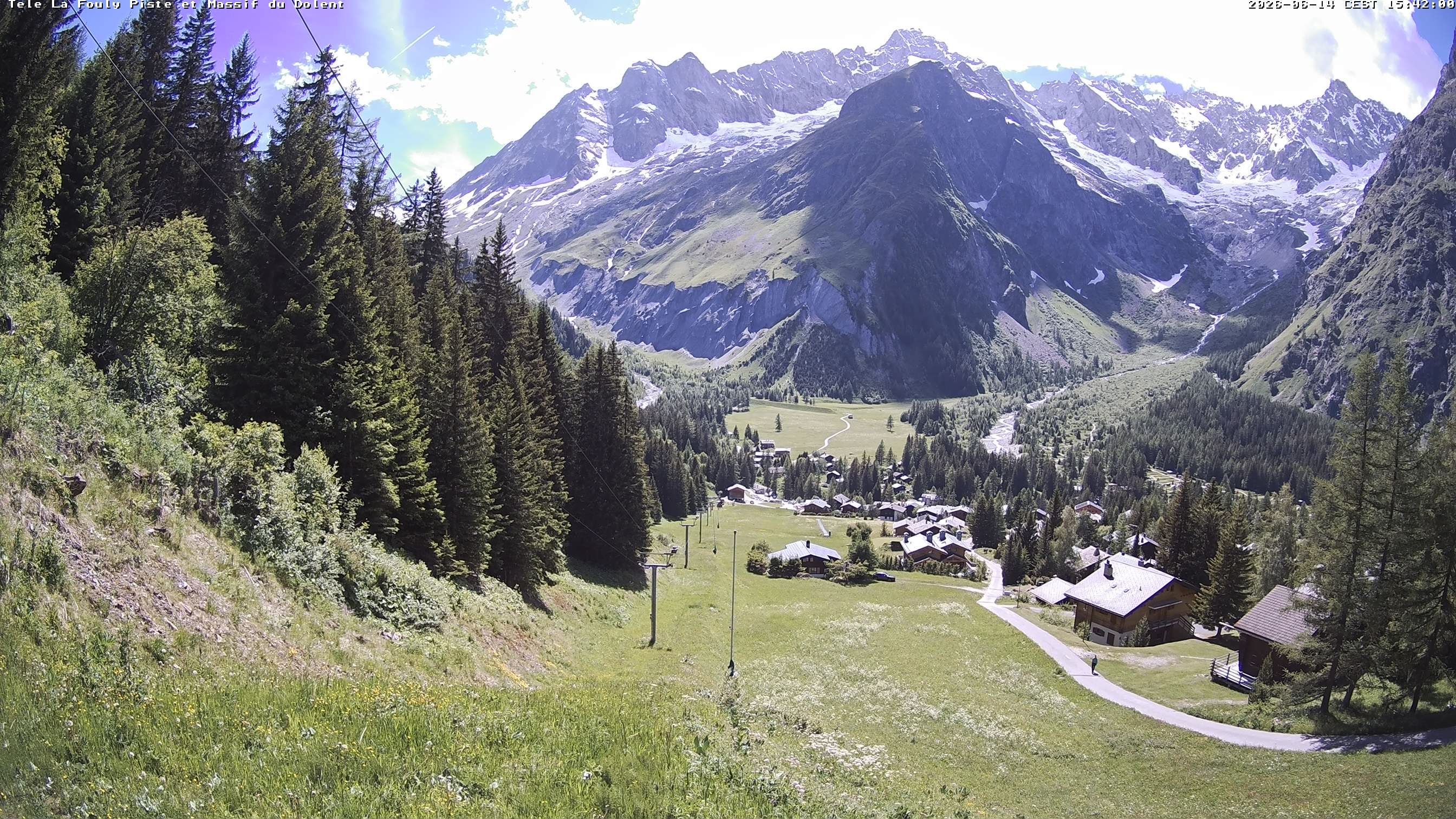 La Fouly › Südwesten: Glacier de l'A Neuve - Mont Dolent - Mont Blanc massif