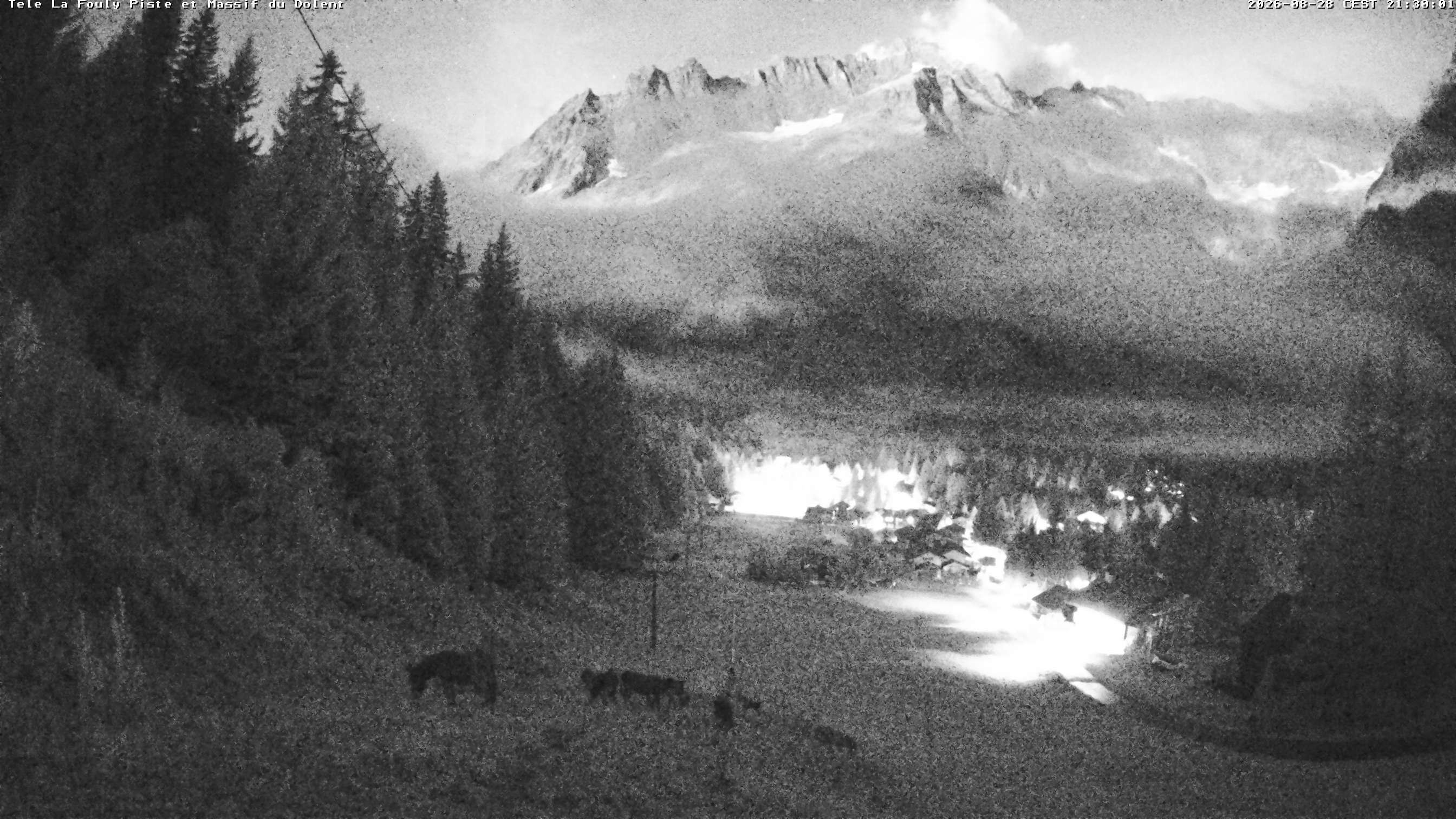 La Fouly › Südwesten: Glacier de l'A Neuve - Mont Dolent - Mont Blanc massif