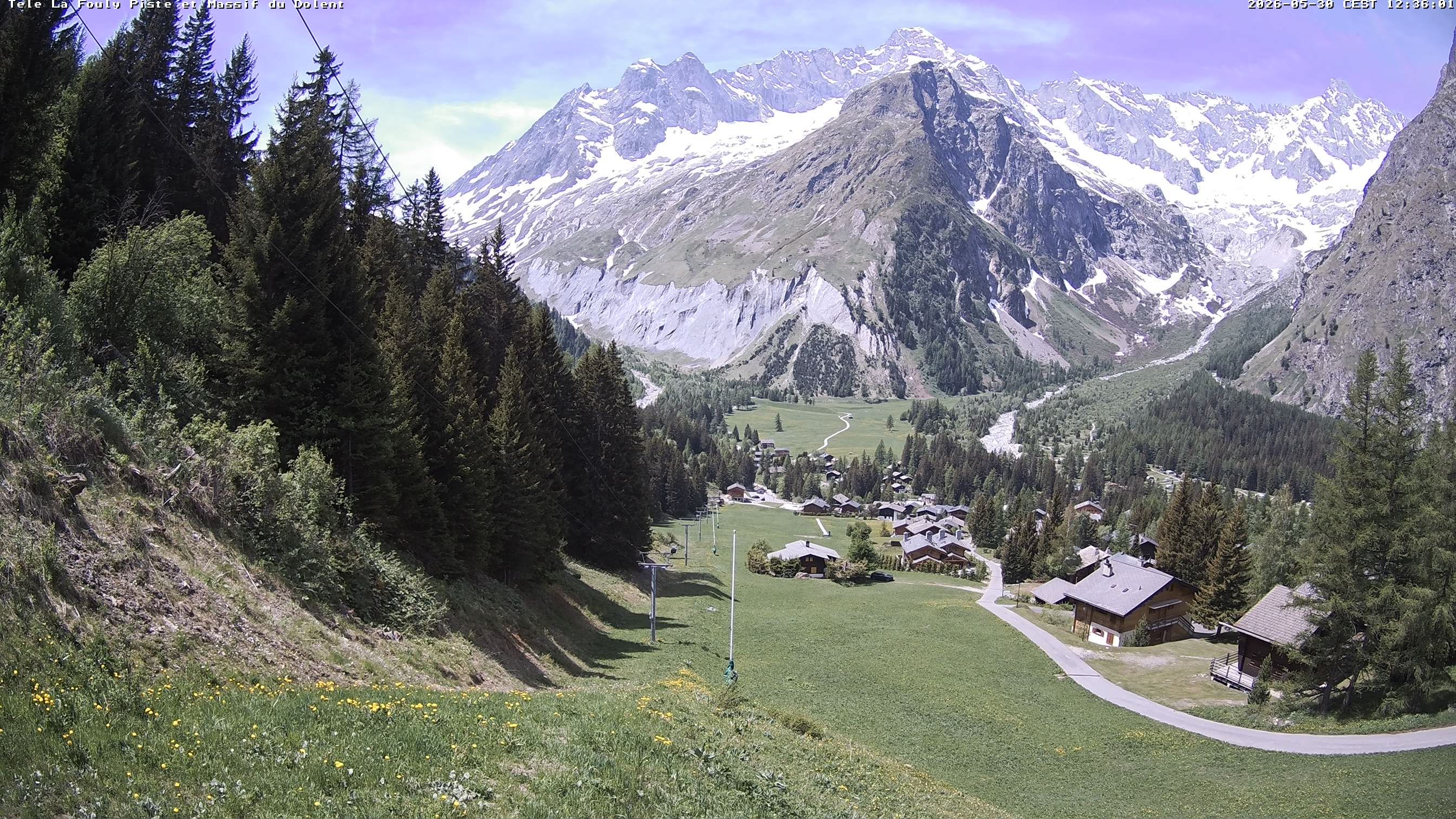 La Fouly › Südwesten: Glacier de l'A Neuve - Mont Dolent - Mont Blanc massif