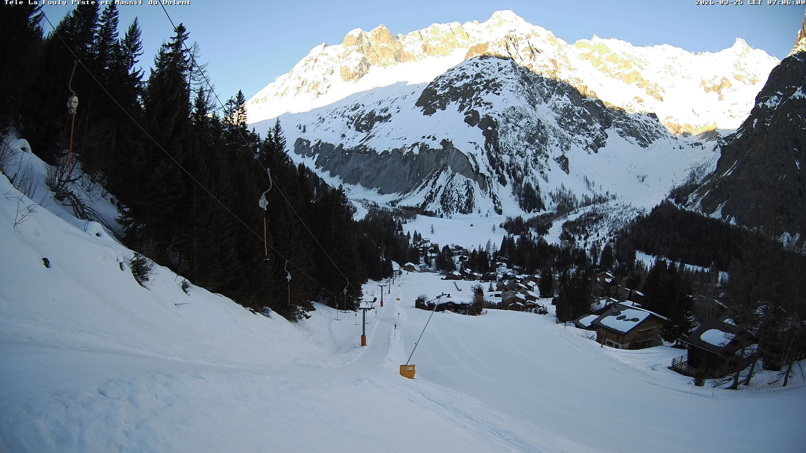 La Fouly › Südwesten: Glacier de l'A Neuve - Mont Dolent - Mont Blanc massif