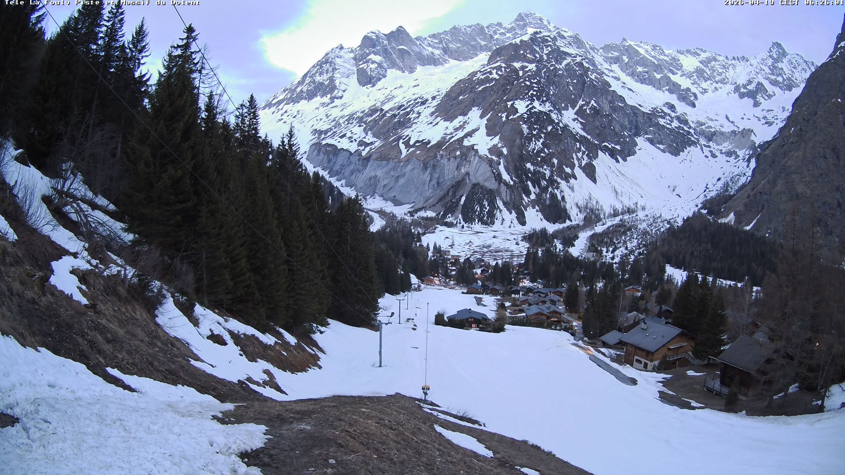 La Fouly › Südwesten: Glacier de l'A Neuve - Mont Dolent - Mont Blanc massif