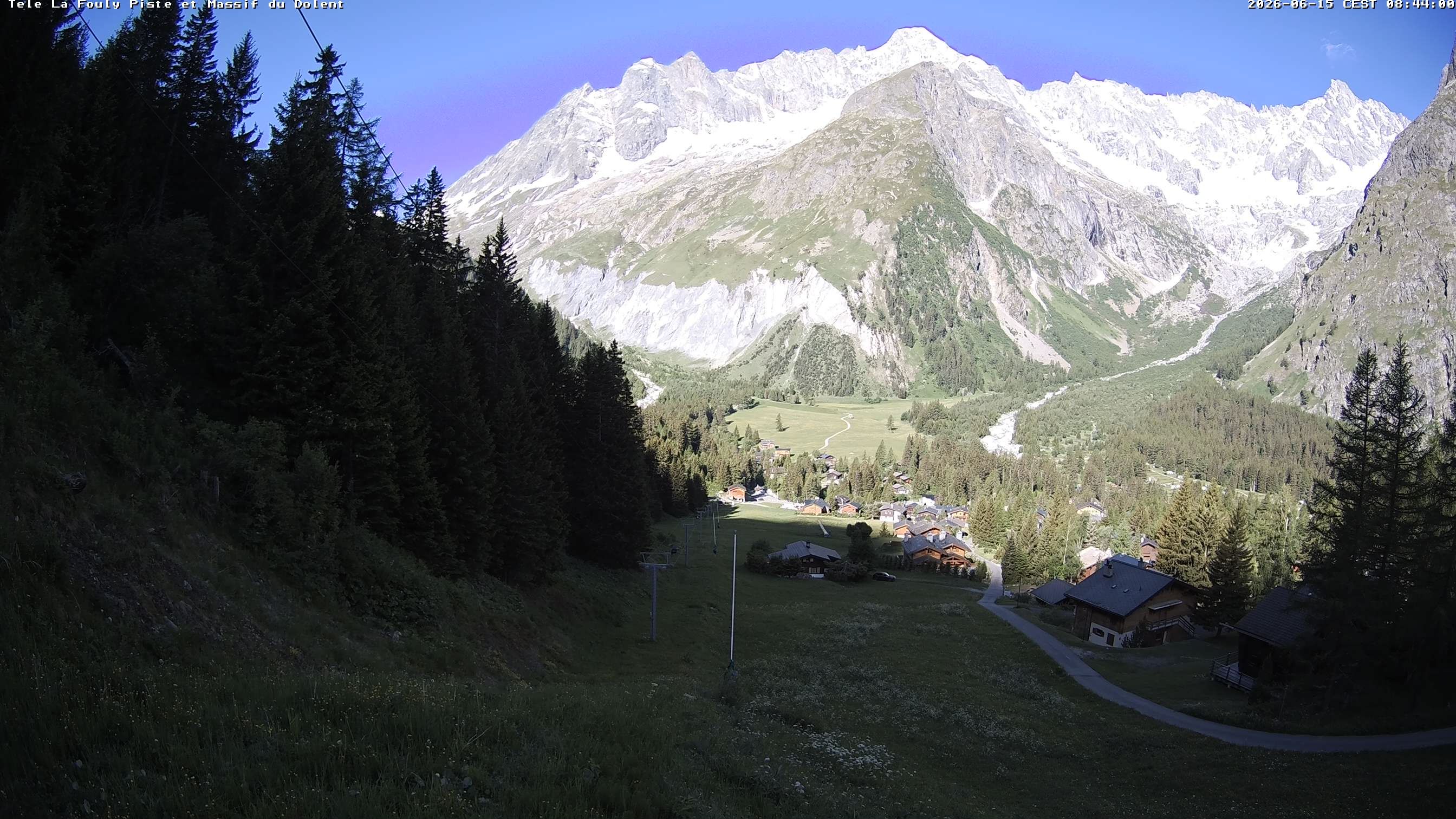 La Fouly › Südwesten: Glacier de l'A Neuve - Mont Dolent - Mont Blanc massif