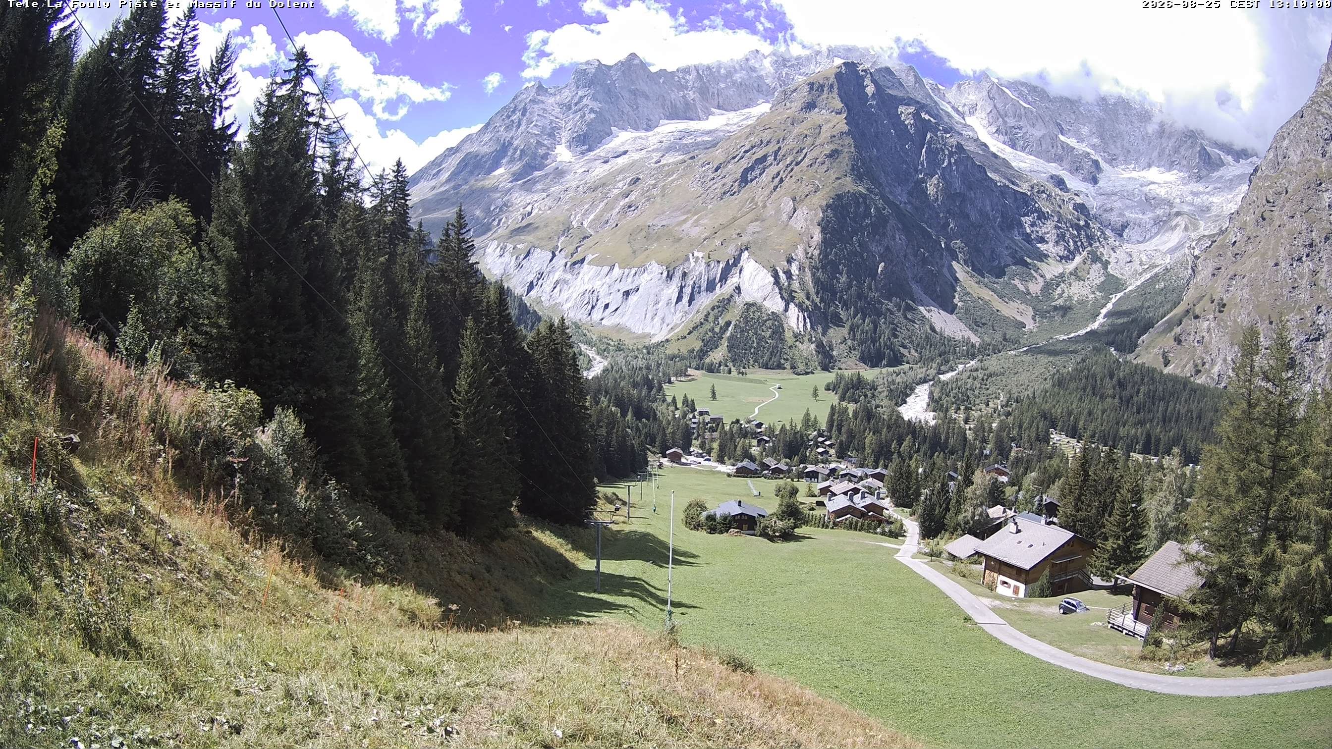 La Fouly › Südwesten: Glacier de l'A Neuve - Mont Dolent - Mont Blanc massif