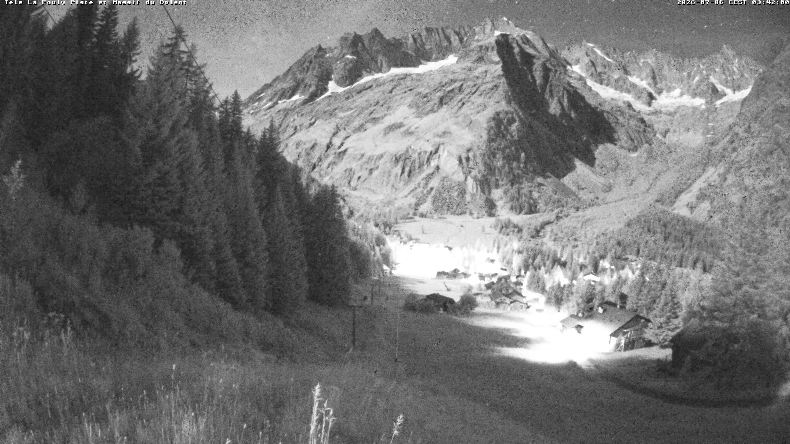 La Fouly › Südwesten: Glacier de l'A Neuve - Mont Dolent - Mont Blanc massif