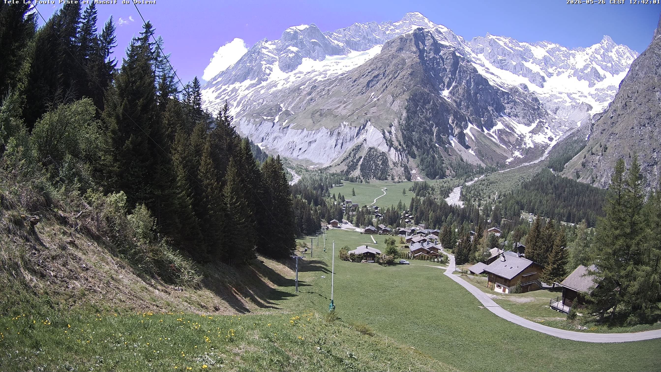 La Fouly › Südwesten: Glacier de l'A Neuve - Mont Dolent - Mont Blanc massif