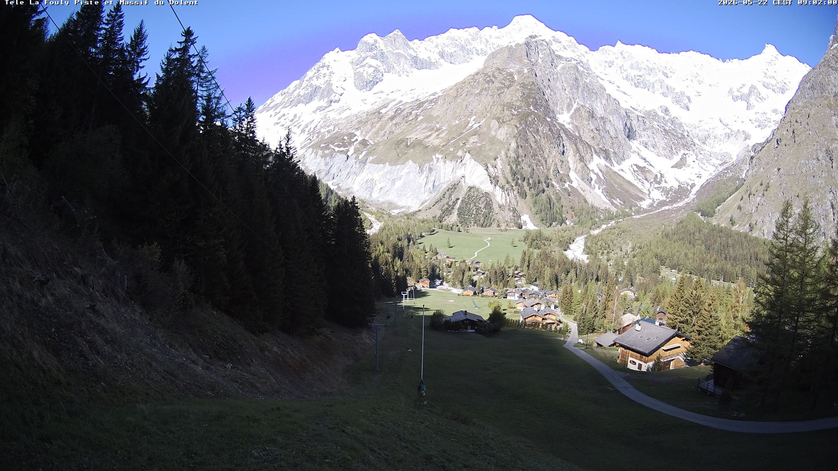 La Fouly › Südwesten: Glacier de l'A Neuve - Mont Dolent - Mont Blanc massif