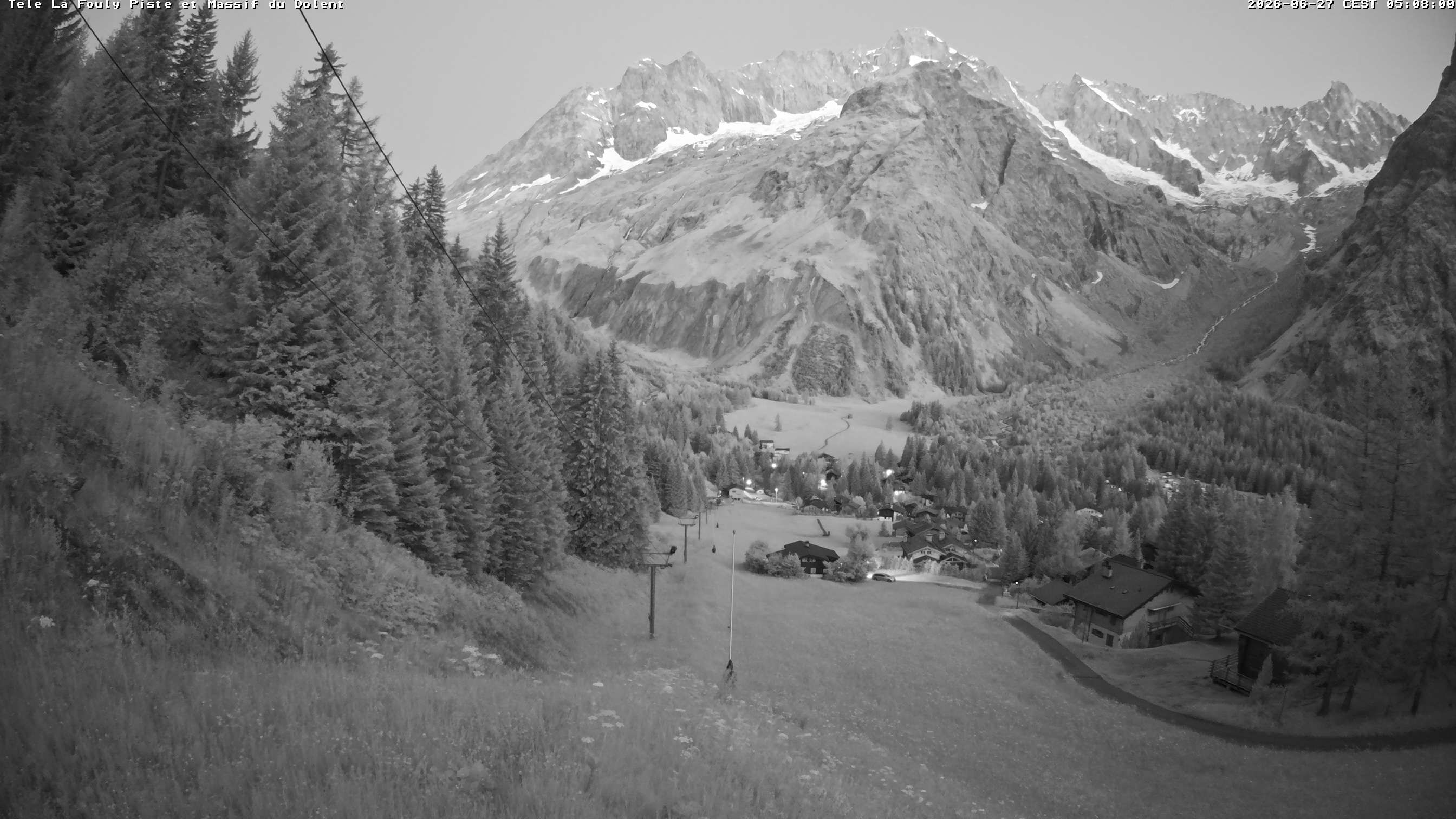 La Fouly › Südwesten: Glacier de l'A Neuve - Mont Dolent - Mont Blanc massif