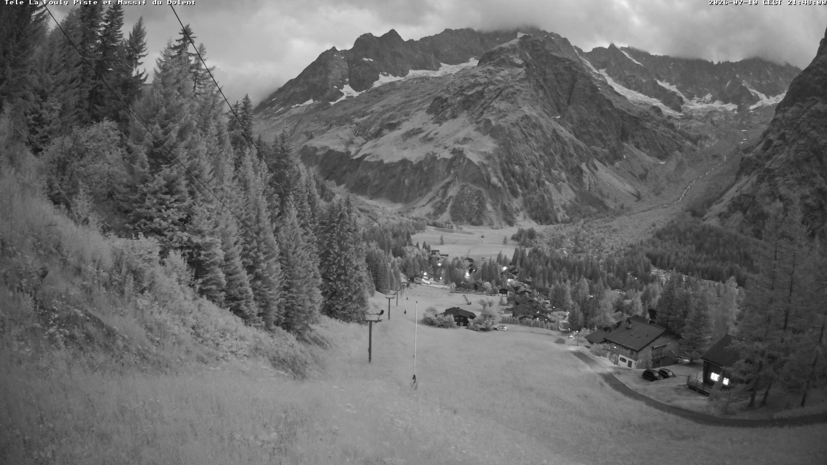 La Fouly › Südwesten: Glacier de l'A Neuve - Mont Dolent - Mont Blanc massif