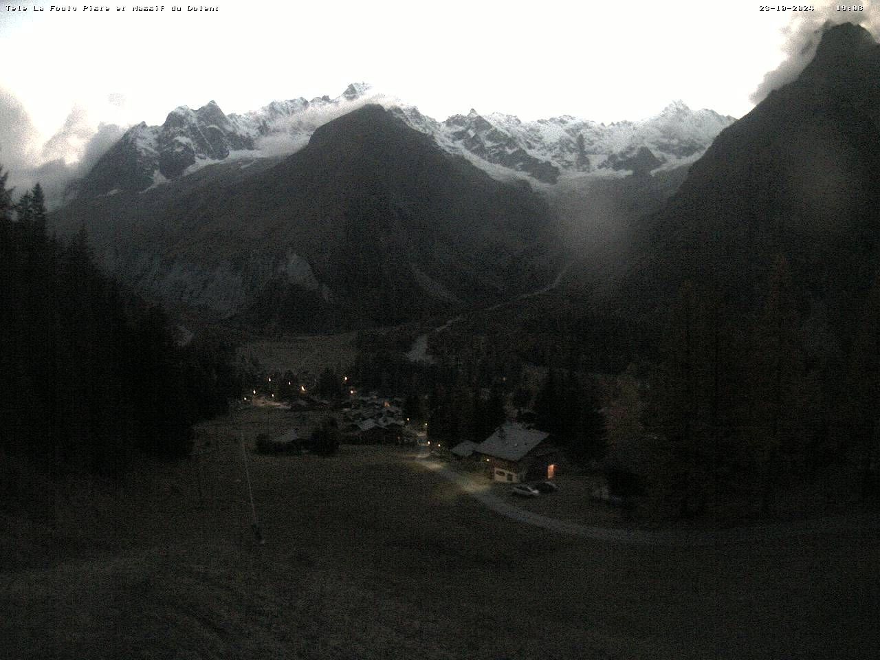 La Fouly › Süd-West: Glacier de l'A Neuve - Mont Dolent - Mont Blanc massif