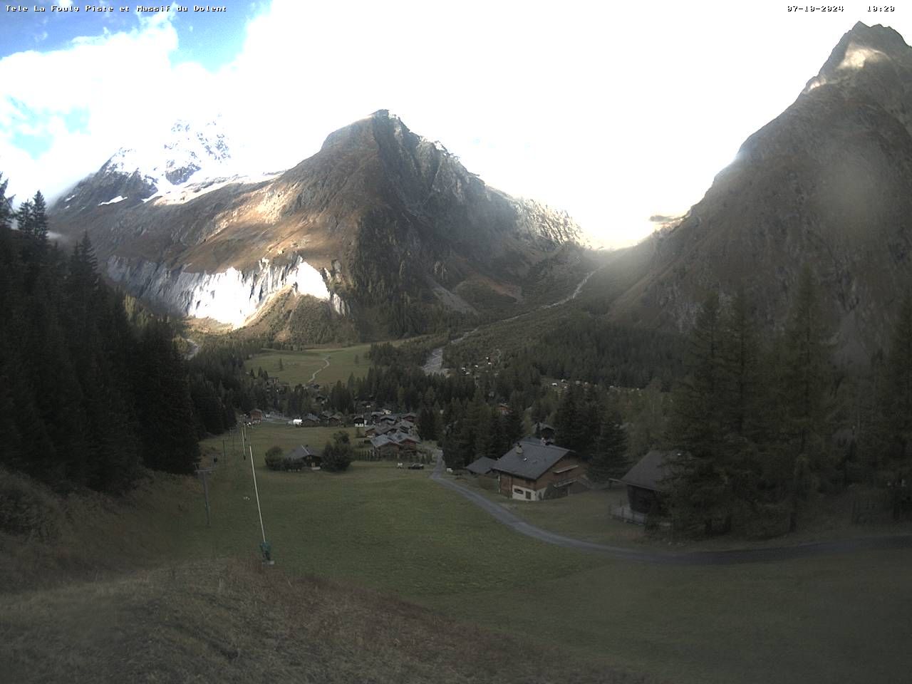 La Fouly › Süd-West: Glacier de l'A Neuve - Mont Dolent - Mont Blanc massif