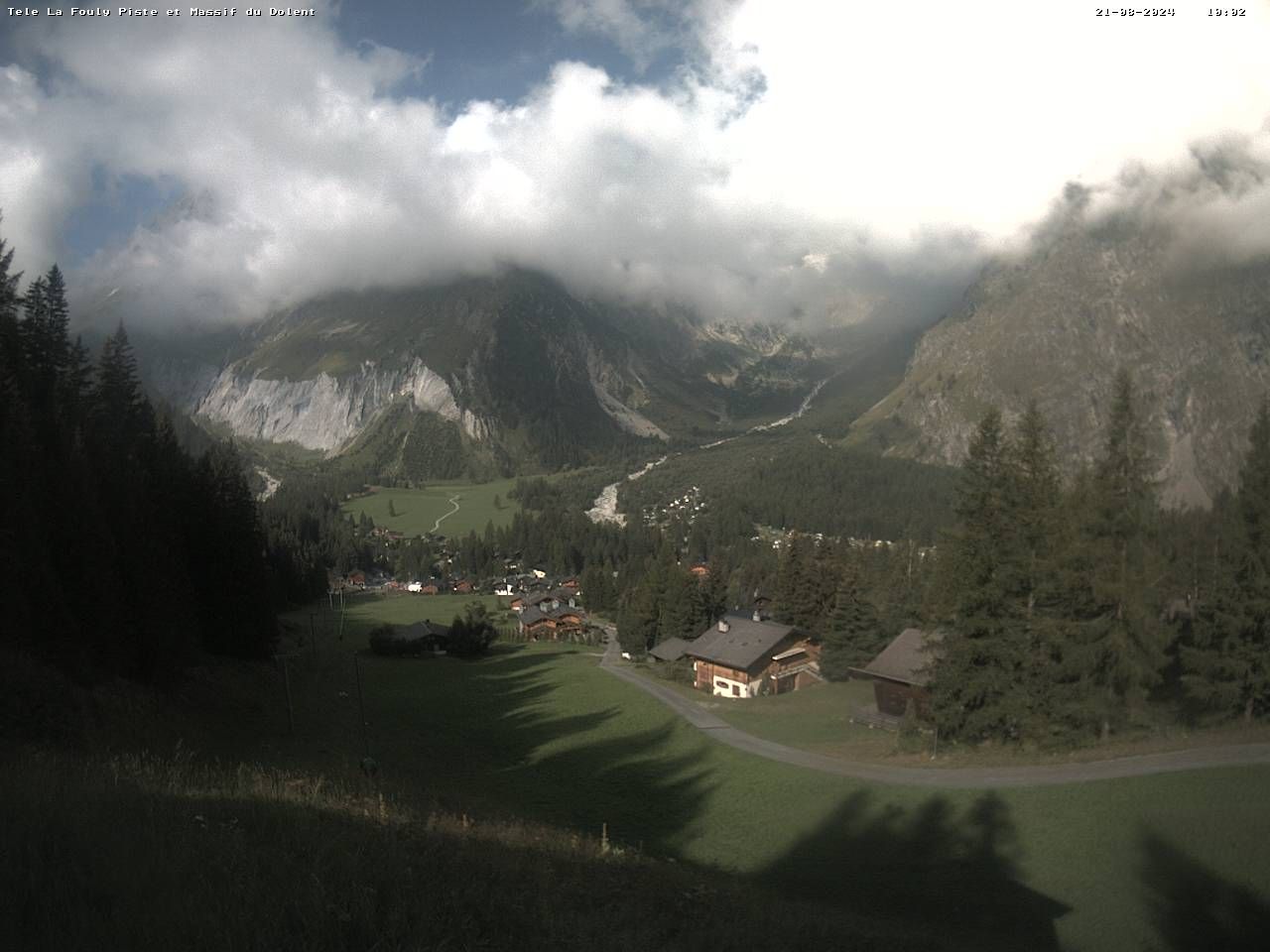 La Fouly › Süd-West: Glacier de l'A Neuve - Mont Dolent - Mont Blanc massif