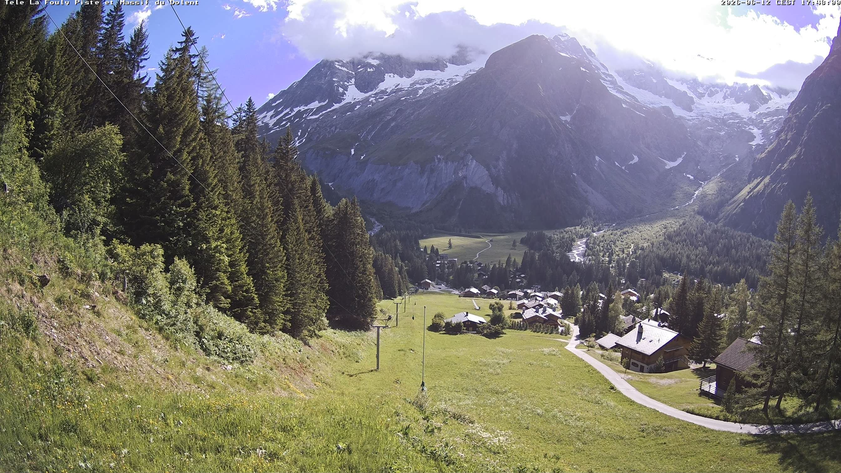 La Fouly › Südwesten: Glacier de l'A Neuve - Mont Dolent - Mont Blanc massif