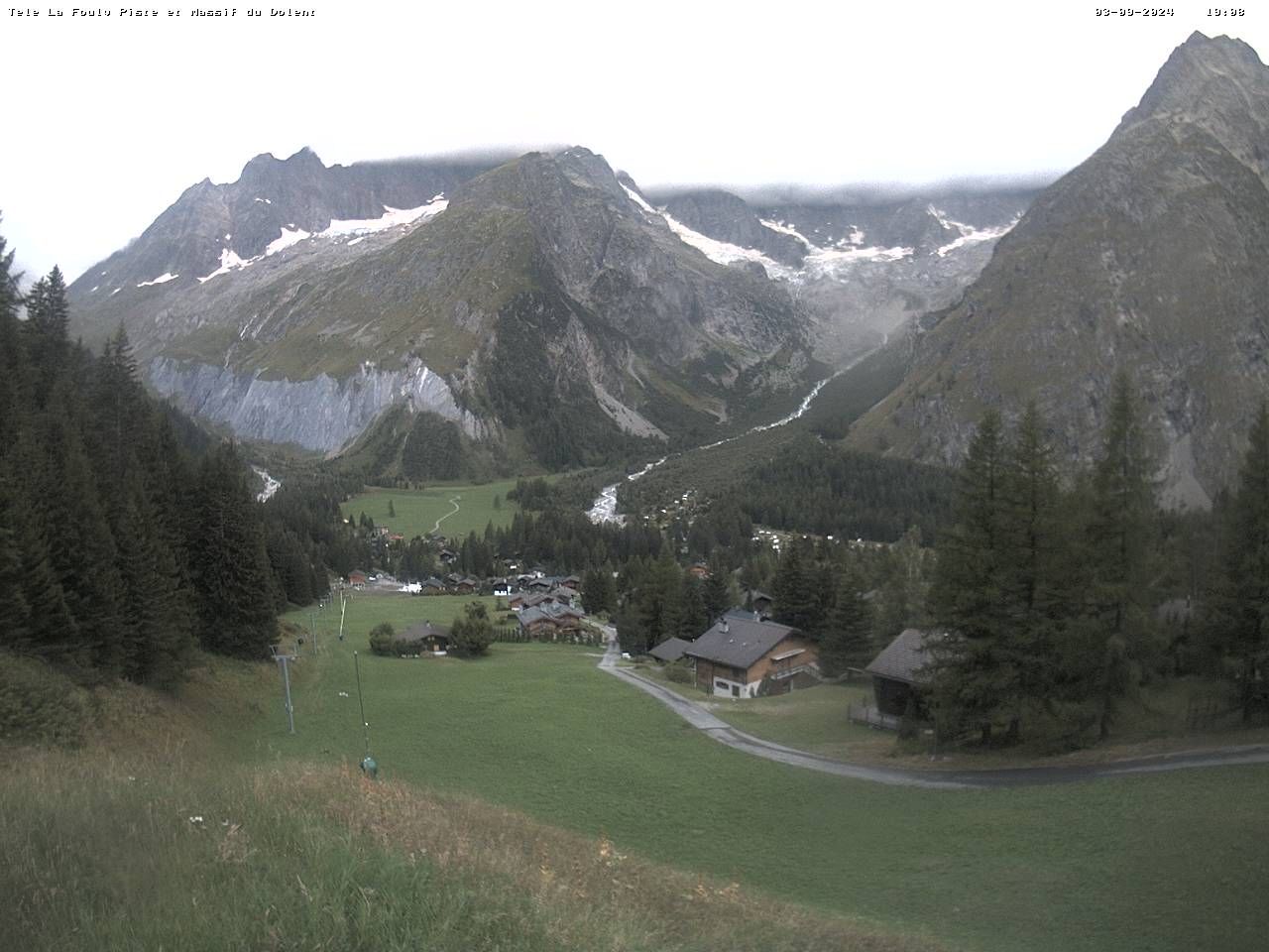 La Fouly › Süd-West: Glacier de l'A Neuve - Mont Dolent - Mont Blanc massif