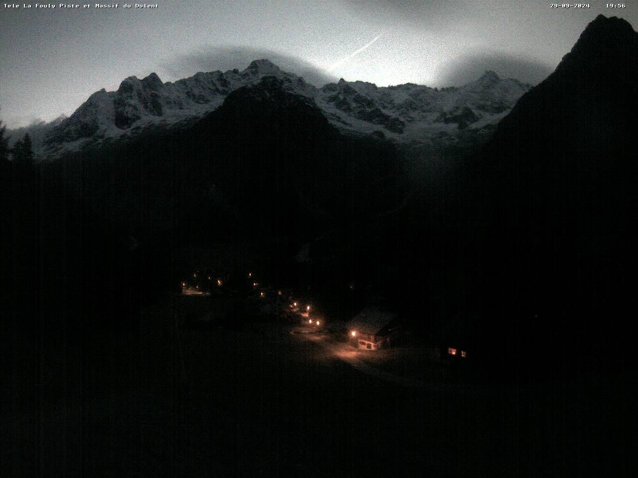 La Fouly › Süd-West: Glacier de l'A Neuve - Mont Dolent - Mont Blanc massif