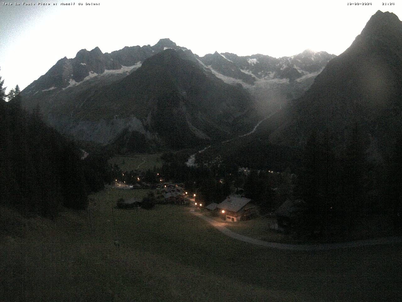 La Fouly › Süd-West: Glacier de l'A Neuve - Mont Dolent - Mont Blanc massif