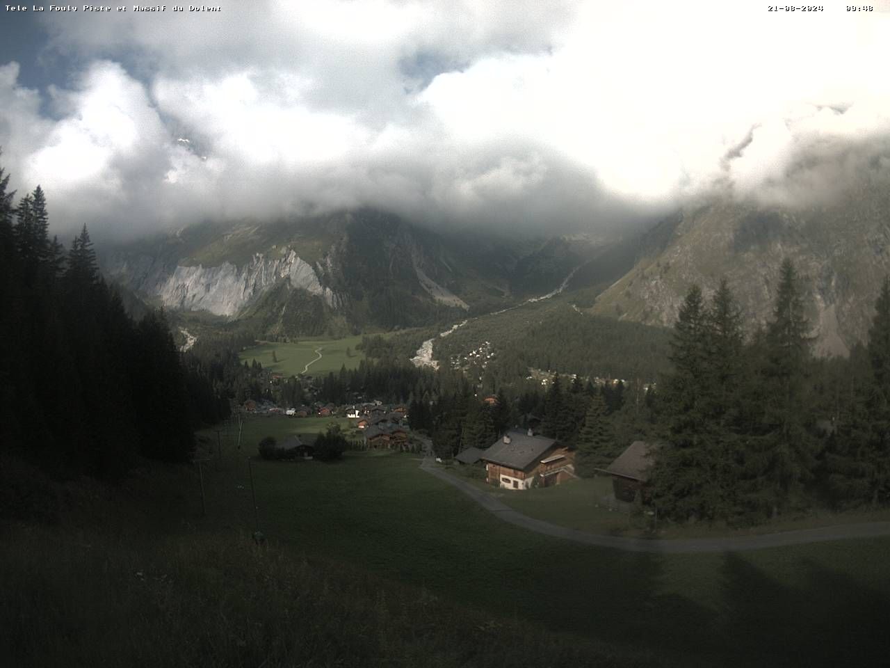 La Fouly › Süd-West: Glacier de l'A Neuve - Mont Dolent - Mont Blanc massif