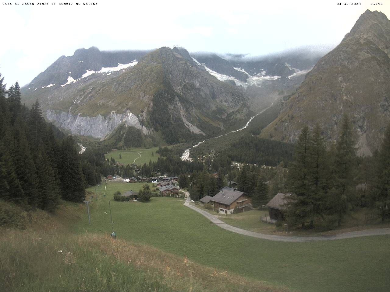 La Fouly › Süd-West: Glacier de l'A Neuve - Mont Dolent - Mont Blanc massif