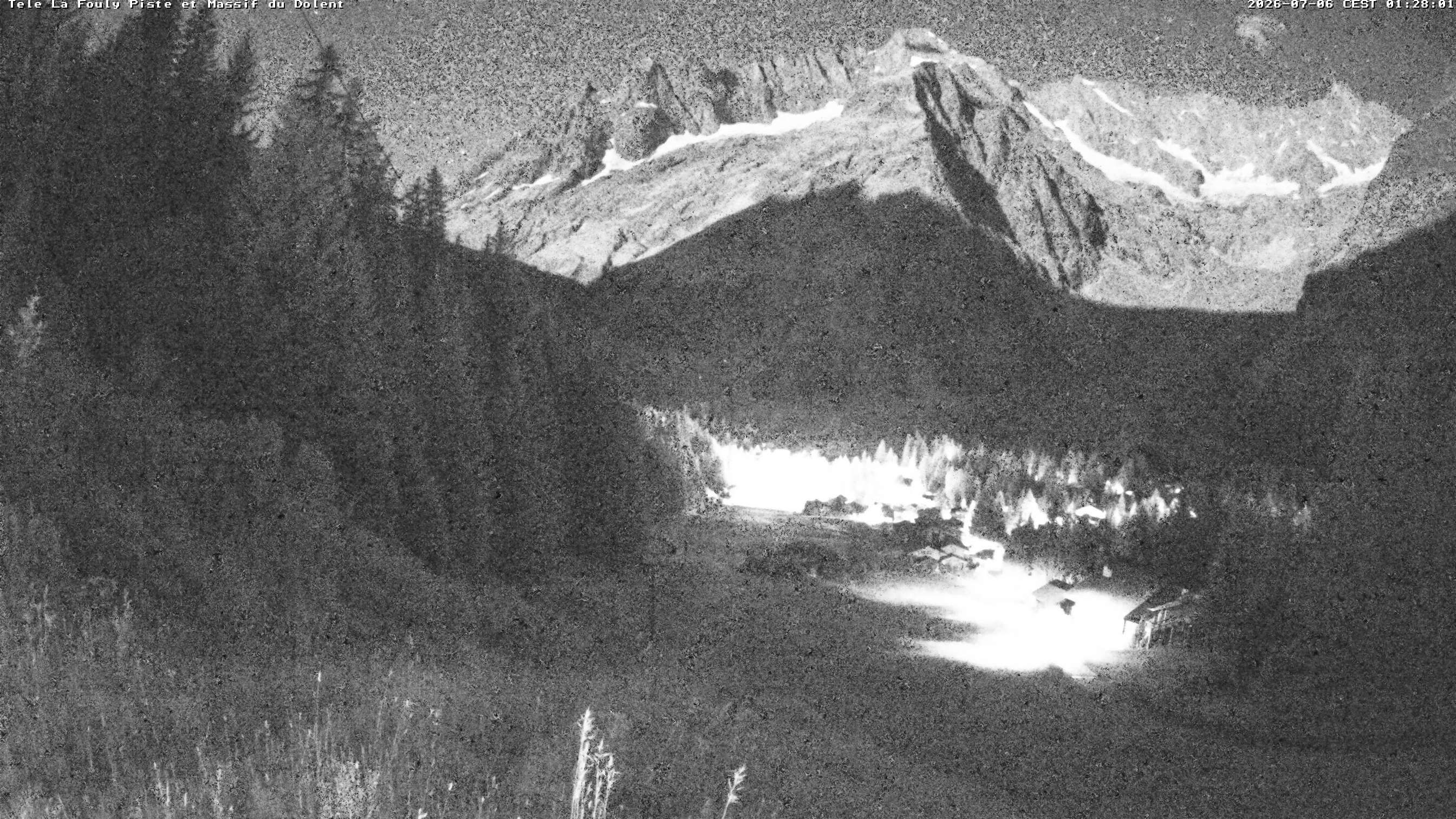 La Fouly › Südwesten: Glacier de l'A Neuve - Mont Dolent - Mont Blanc massif