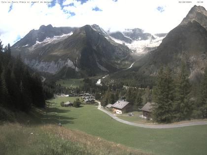 La Fouly › Süd-West: Glacier de l'A Neuve - Mont Dolent - Mont Blanc massif