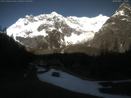 La Fouly: Glacier de l'A Neuve - Mont Dolent - Mont Blanc massif