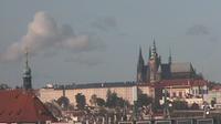 Last daylight view from Prague: Castle webcam