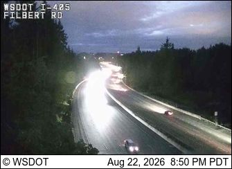 Traffic Cam Brier: I-405 at MP 29.5: Filbert Rd