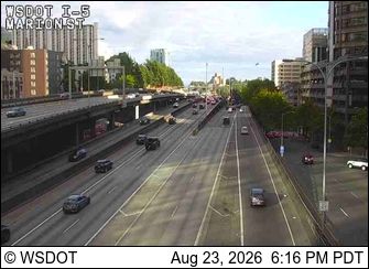 Traffic Cam Seattle: I-5 at MP 165.5: Marion St