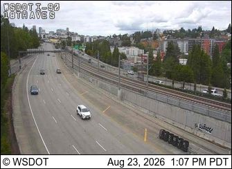 Traffic Cam Seattle: I-90 at MP 3.1: 18th Ave S (Near Rainier Ave)