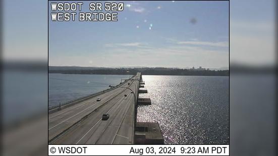 Traffic Cam Edgewater Park: SR 520 at MP 2.4: West Bridge