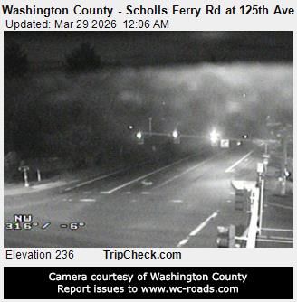 Traffic Cam Beaverton: Washington County - Scholls Ferry Rd at 125th Ave