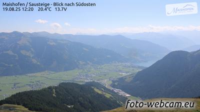 See Viehhofen Maishofen Sausteige Blick Nach Sudosten Live Webcam Weather Report In Viehhofen Salzburg At Seecam