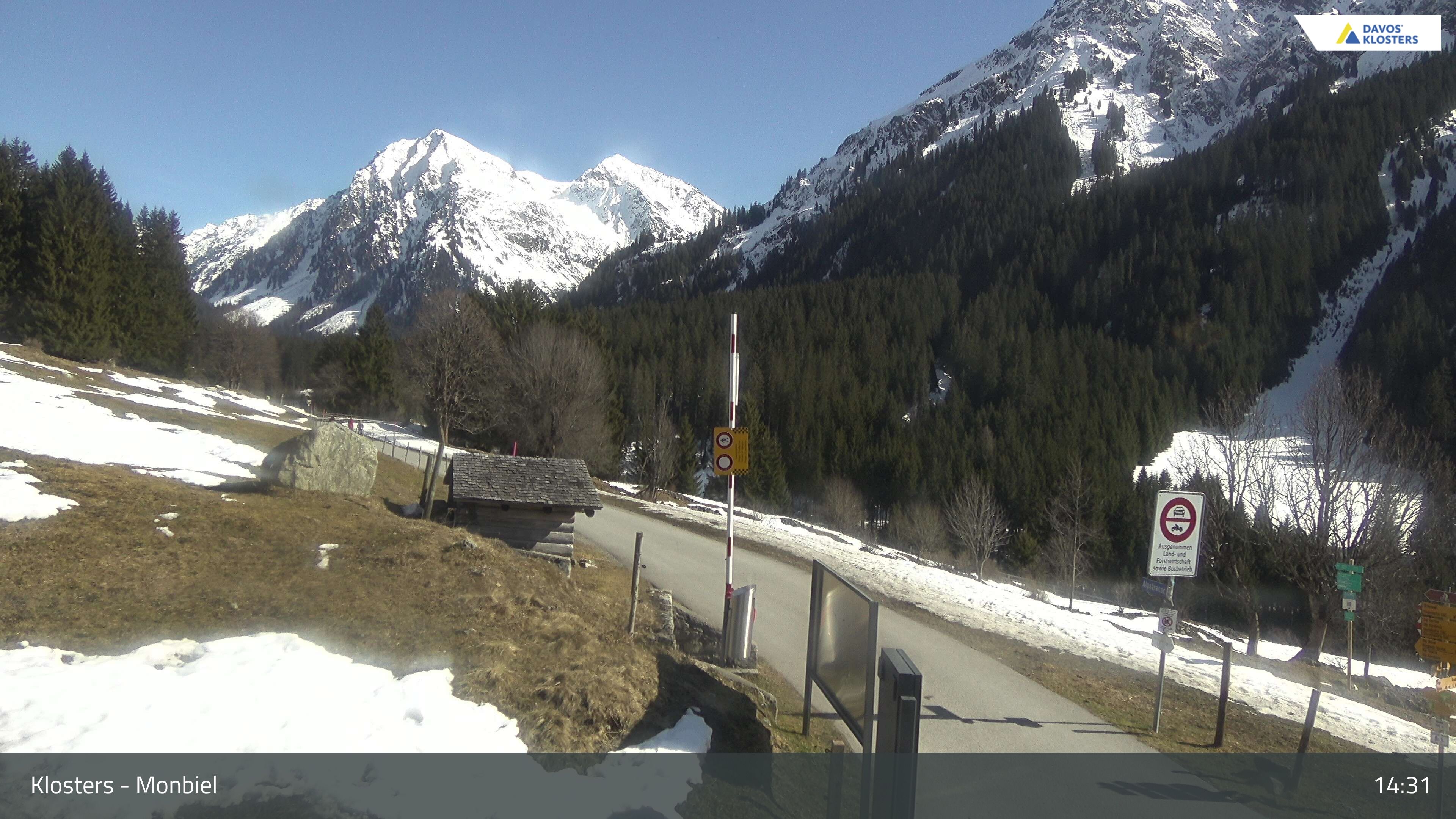 Klosters Dorf: Klosters - Monbiel Parkplatz