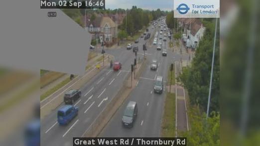 Traffic Cam London: Great West Rd - Thornbury Rd