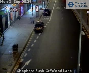 Traffic Cam Acton: Shepherd Bush Gr/Wood Lane