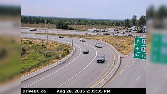 Traffic Cam Delta › West: Hwy 91 Connector at Nordel Way, looking west