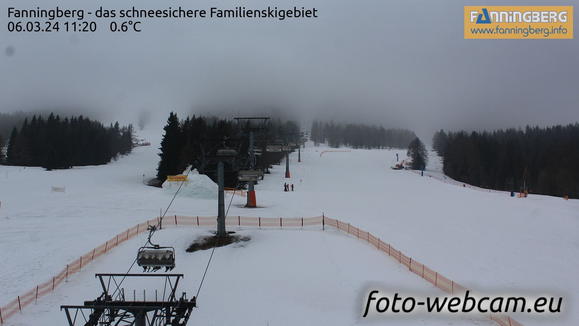 Traffic Cam Weisspriach: Fanningberg - das schneesichere Familienskigebiet
