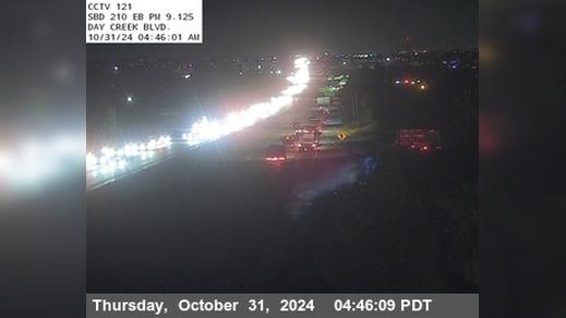 Traffic Cam Rancho Cucamonga › East: I-210 : (121) Day Creek