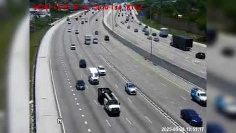 Traffic Cam Fort Lauderdale: I-95 N of Sunrise Blvd