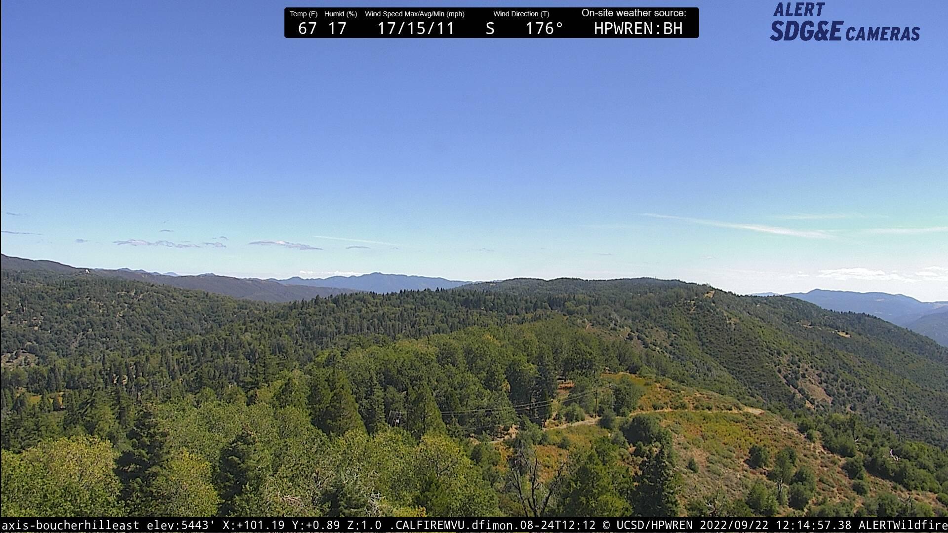 Traffic Cam Palomar Mountain: Boucher Hill East