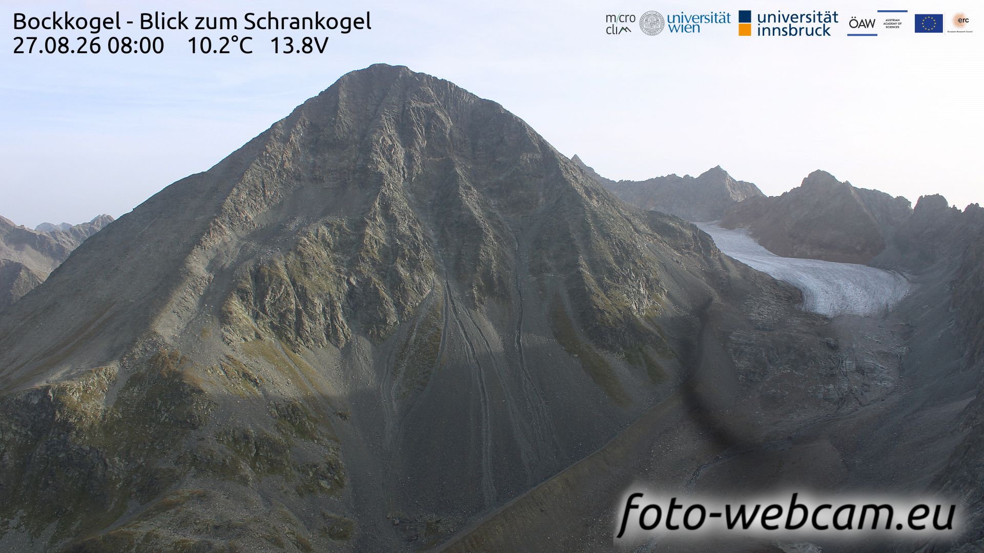 Traffic Cam Gemeinde Langenfeld: Bockkogel - Blick zum Schrankogel