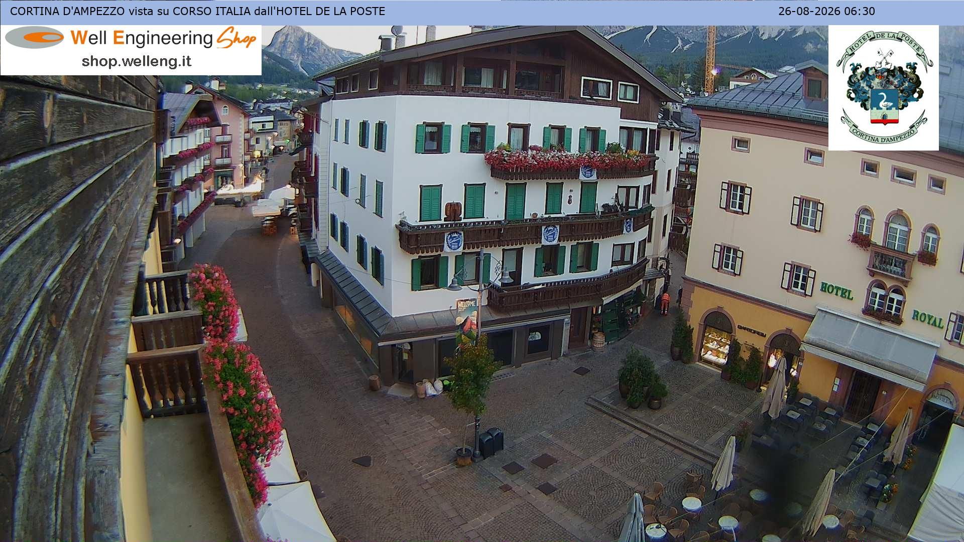 Traffic Cam Cortina d'Ampezzo › North-West: Corso Italia
