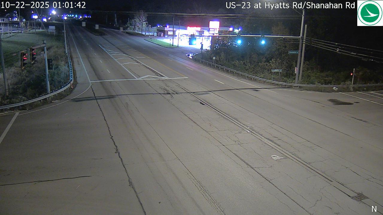 Traffic Cam Lewis Center: US-23 at Hyatts Rd/Shanahan Rd