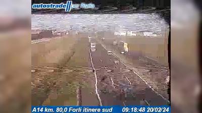 Preview delle webcam di San Giorgio: A14 km. 80,0 Forli itinere sud