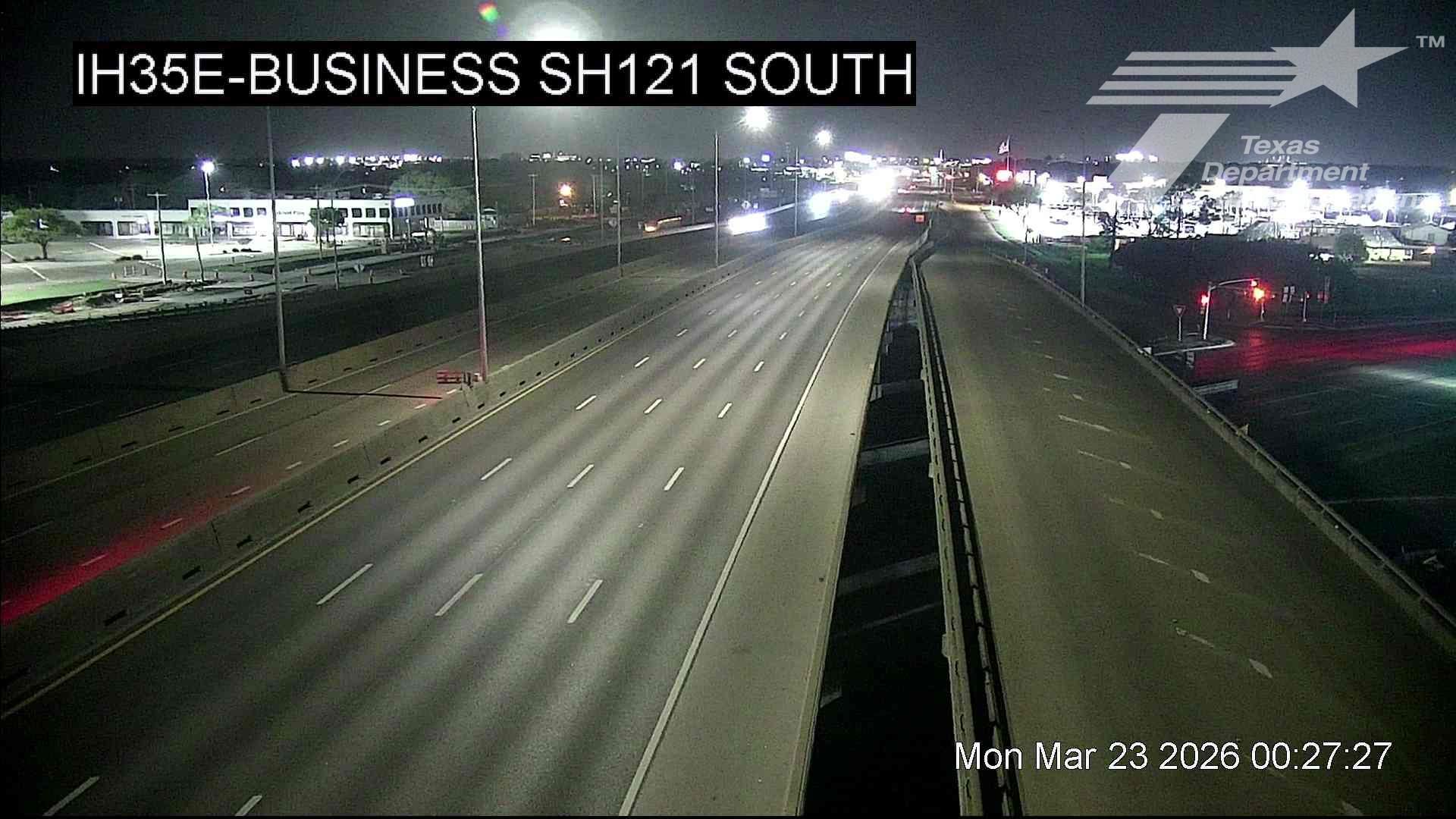 Traffic Cam Lewisville › North: IH35E @ Business SH121 South