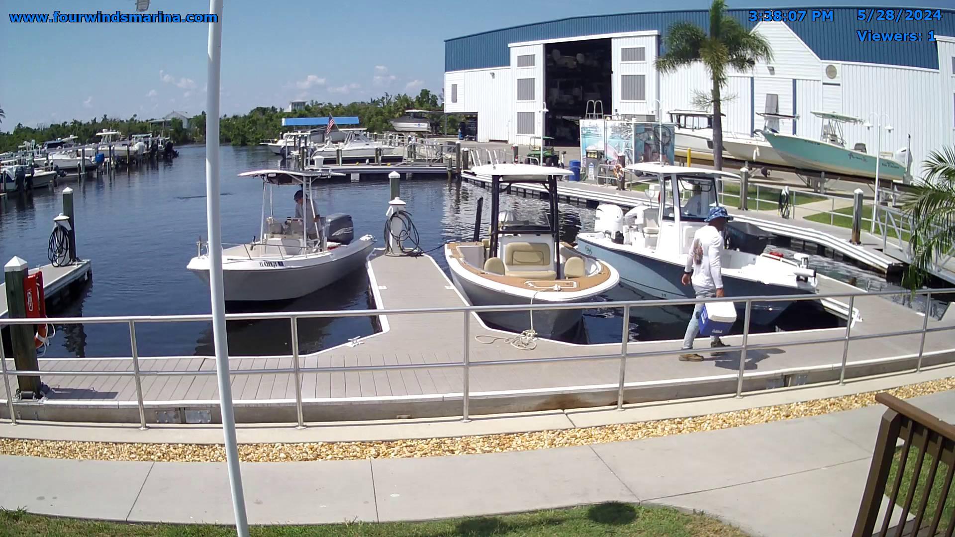 Traffic Cam Cape Coral: Four Winds Marina - Bokeelia, Pine Island