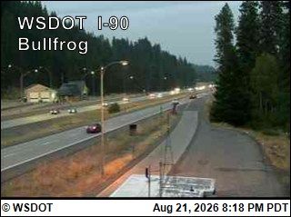Traffic Cam Sammamish › East: I-90 at MP 79.5: Bullfrog-facing east