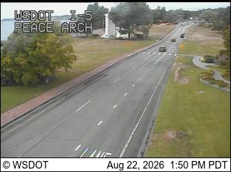 Traffic Cam Wenatchee › North: I-5 at MP 276.5: Peace Arch