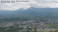 Meran - Merano: Marlinger Berg - Blick nach Nordosten - Di giorno
