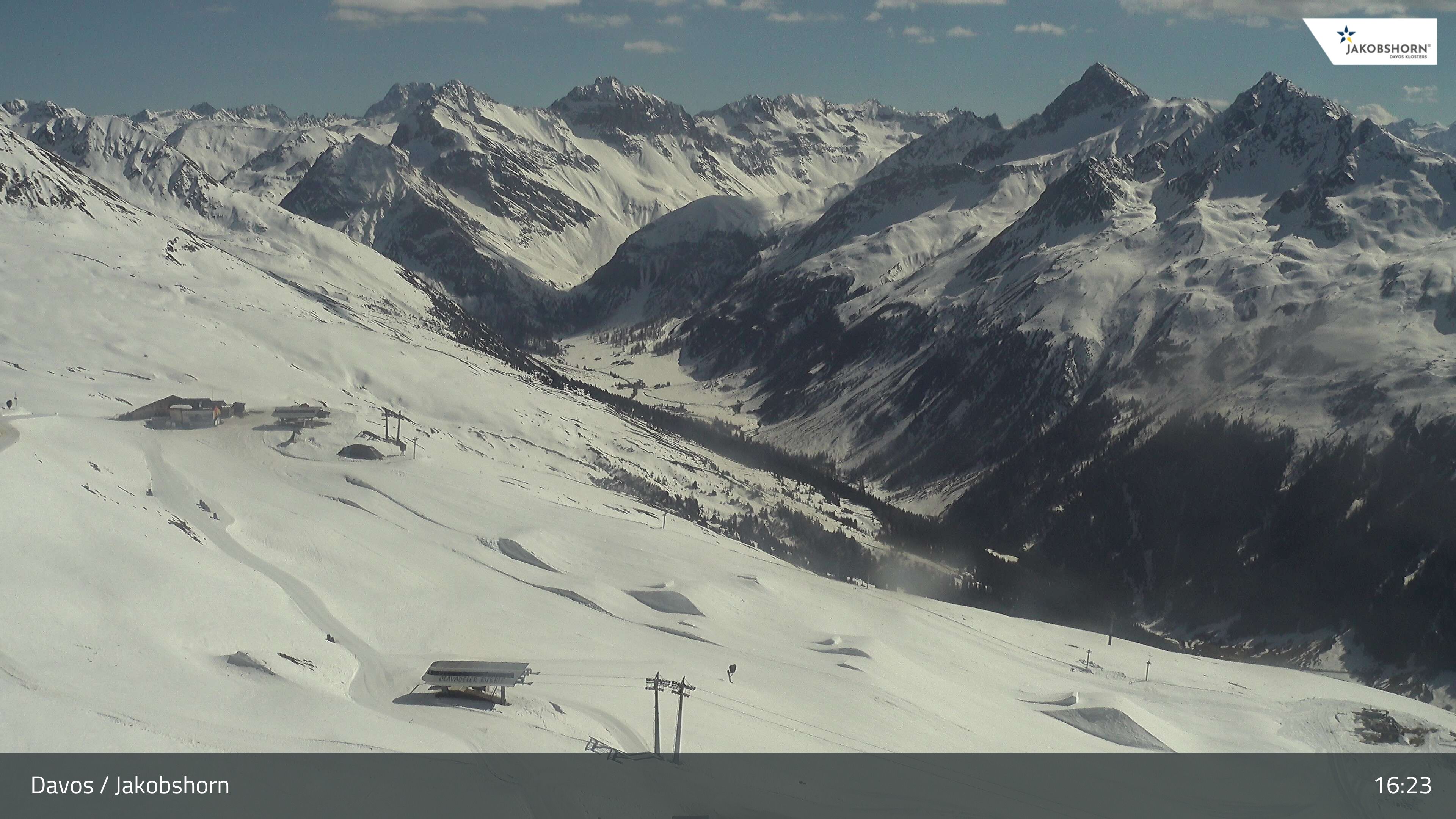 Davos: Platz - Jakobshorn, Blick Jatzhütte