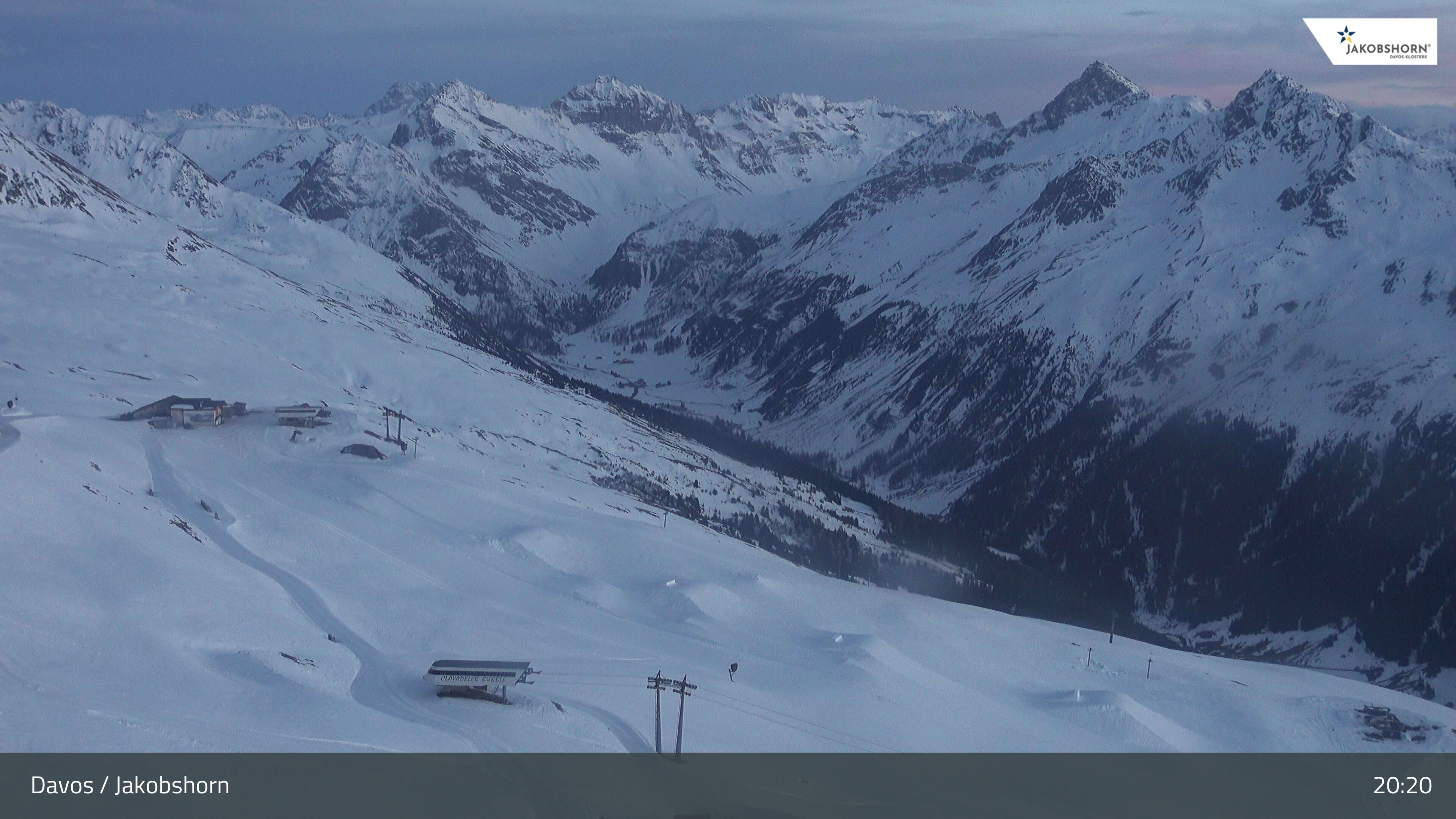 Davos: Platz - Jakobshorn, Blick Jatzhütte